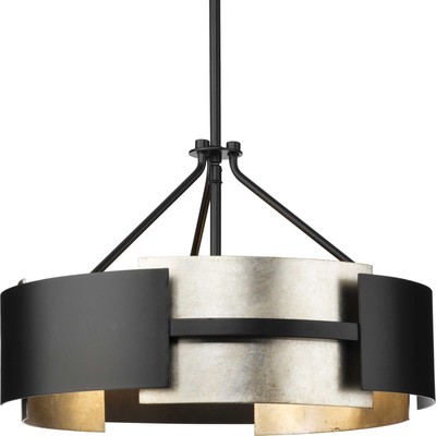 Progress Lighting P350203 Lowery 3 Light 19''W Semi-flush Ceiling - Black