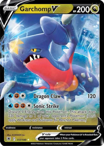 Pokemon Astral Radiance 117/189 - Garchomp V Ultra Rare - Picture 2 of 2