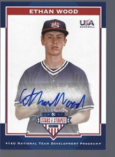 2017 USA Stars & Stripes 14U Signatures #47 Ethan Wood 76/399 