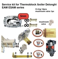 Repair kit for Delonghi EAM ESAM series, Thermoblock piston Brewing grup O-Ring