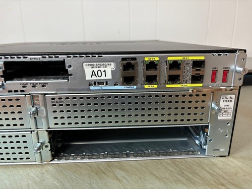 CISCO 3945 - CHASSIS V02 INTEGRATED SERVICE ROUTER W/RACK EARS CISCO 3900 SERIES - Picture 6 of 9