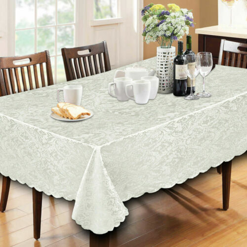 New Top Quality Jacquard Damask Table cloth Napkin Table Runner Rectangle Round* - Picture 15 of 56