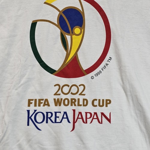 UEFA JAPAN COREA 2002 World cup T shirt L Vintage 1999 Official Licensed Product - Picture 5 of 14