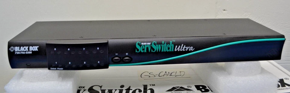 KV5004SA-R2/ SERV SWITCH ULTRA 4 CHANNELKVM 0250-740164/ BLACK BOX Foto 3 de 4