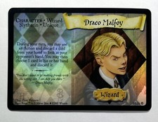 2001 HARRY POTTER TCG BASE SET HOLO FOIL RARE CARD 3/116 DRACO MALFOY UNPLAYED