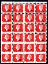 Canada. #O48 1963 4 Cent Cameo  Official G  Block of 24 VFNH  Unitrade $22.40