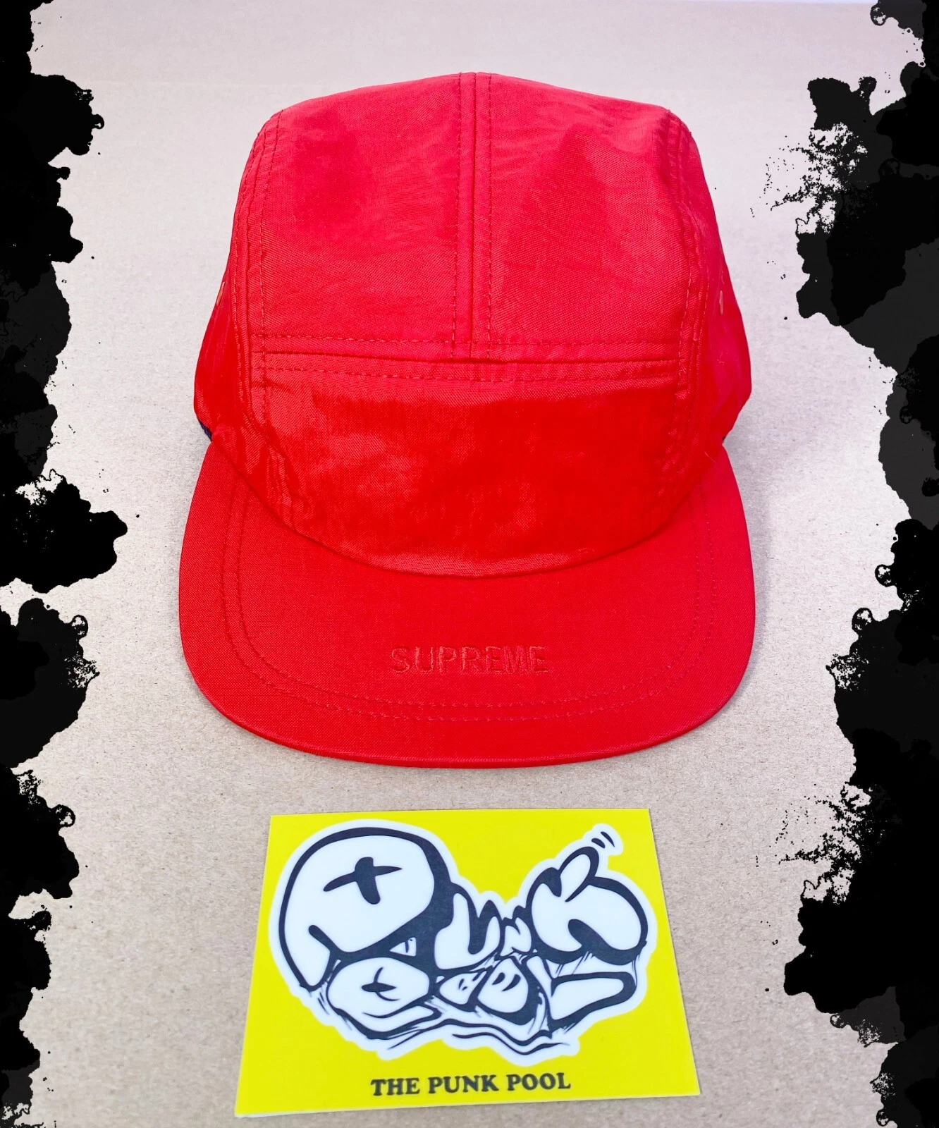 Casquette de camp logo visière suprême_FW2015_Neuve avec étiquette
