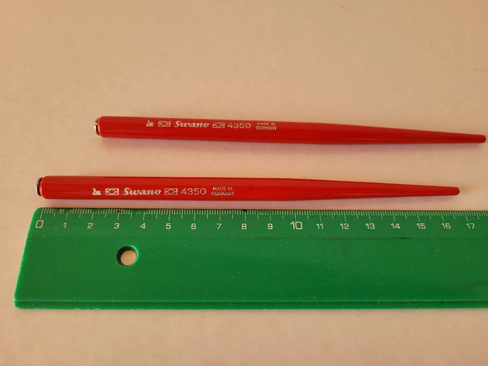 SWANO 4350 Federhalter, Holz lackiert, 2 Stück, Vintge - Bild 2 von 2