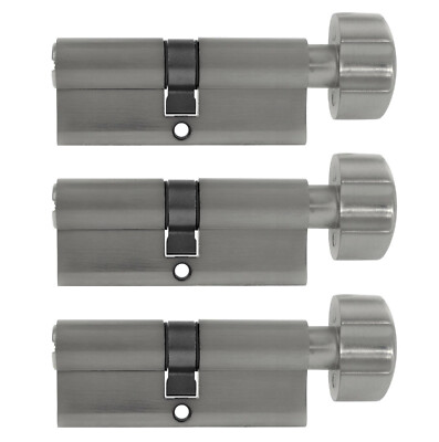 3x Knaufzylinder 90mm 45/45 +5 Schlüssel Gleichschließend Zylinder Schloß