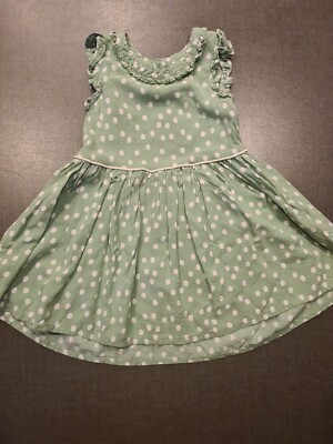 Mädchen 12-18 Monate schick grün gepunktet Tunika Kleid Sommer Kleidung nächster Tag