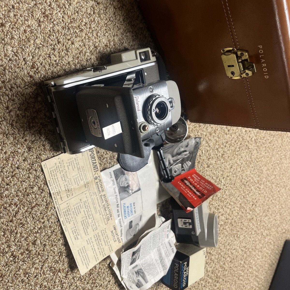 Film Polaroid Model 80a Vtg Polaroid Highlander Land Camera