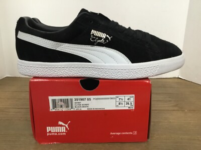 Puma Clyde Script Mens sneaker #351907 05 black/wht Size 8.5 Vintage/Never  Worn | eBay