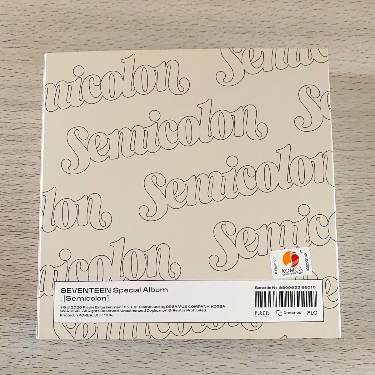 SEVENTEEN special album Semicolon jun complete set + SEVENTEEN special album Semicolon jun complete set +