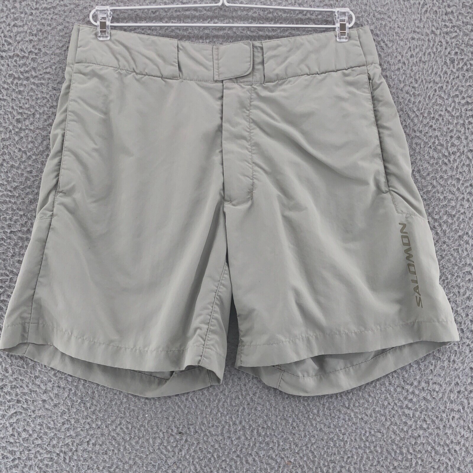 Salomon pantaloncino donna piccolo beige nylon escursionismo hi rise atletico outdoor tutti i giorni