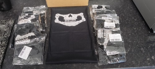 4x Skull Face Mask Skeleton Neck Scarf Tube Snood Ski Motorcycle Biker - Picture 2 of 7