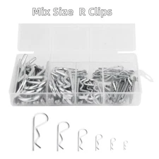 Cotter Pin Hair AssortmentZinc Plated R Clip Key Fastener Fitting Various sizes