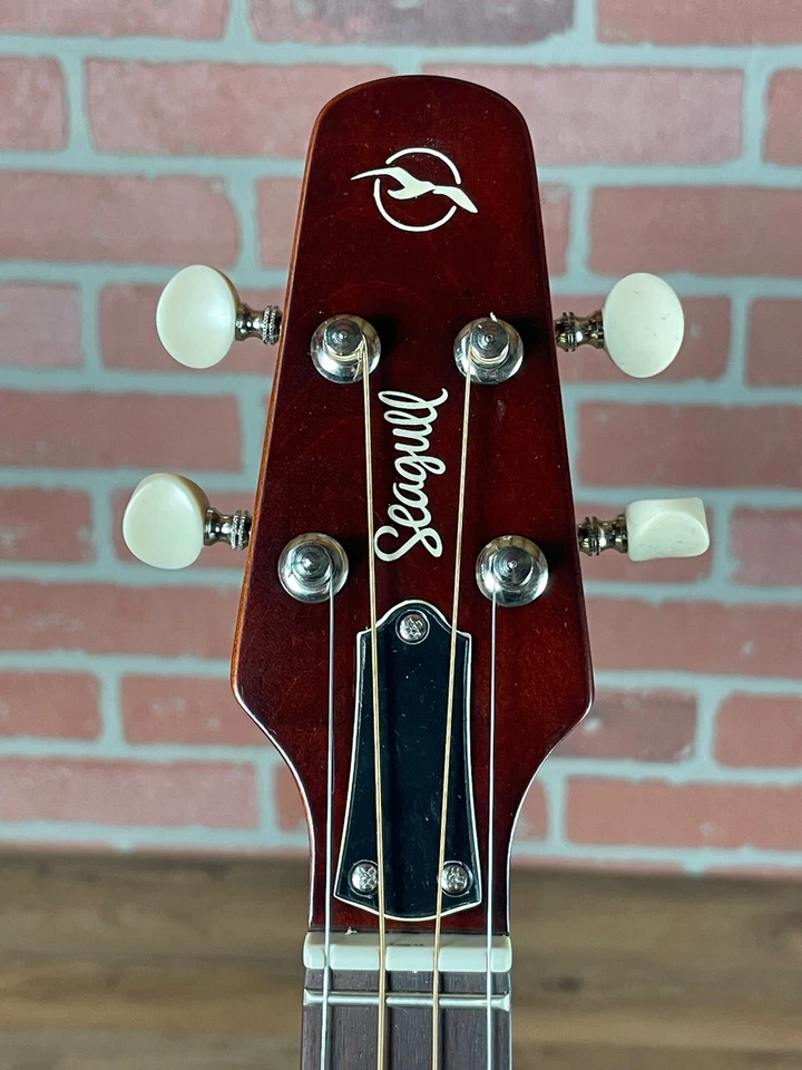 Ukelele eléctrico acústico de cuerda de acero Seagull SG - Burst Umber Burst Foto 3 de 4