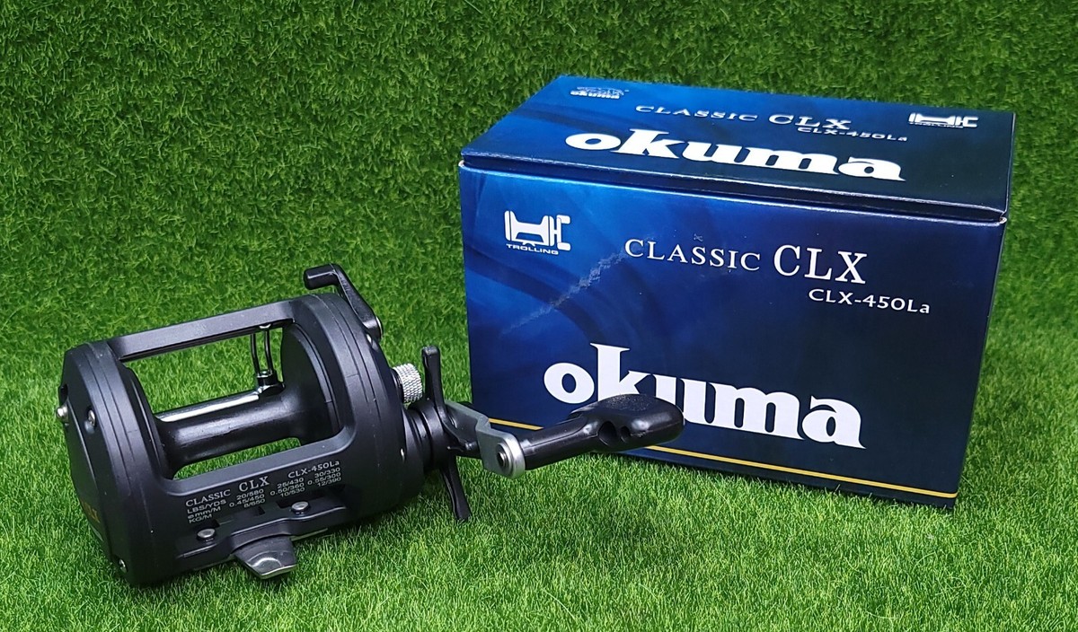 Okuma Classic CLX 3.8:1 Right Hand Star Drag Levelwind Trolling