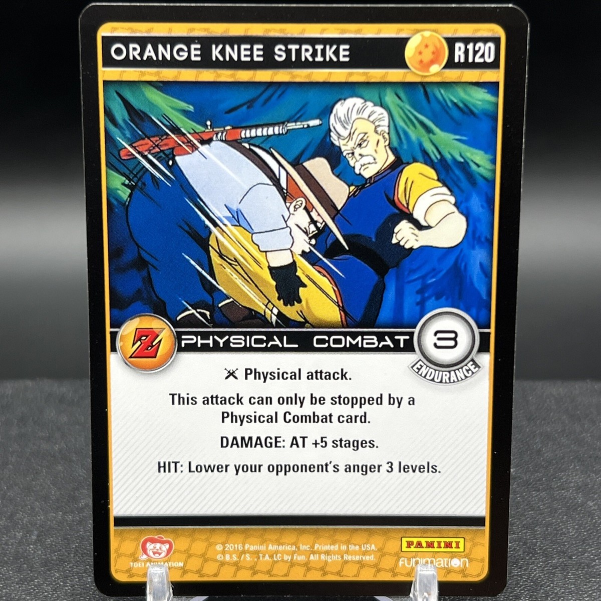 Orange Knee Strike R120 Dragon Ball Z Panini Card | eBay