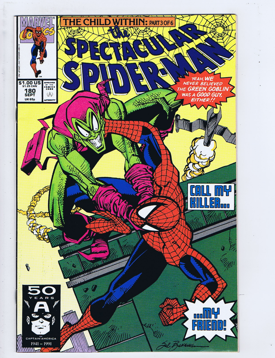 Spectacular Spider-Man #180 Marvel 1991 Call My Killer My