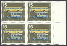 BRD / Bund 1965 MiNr. 470 postfrisch 4er Block / Viererblock mit Rand rechts