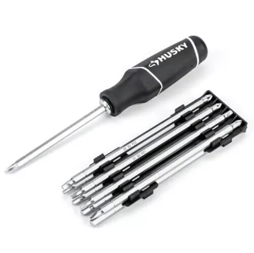 NEW Husky Interchangeable Blade Screwdriver Set 10 Piece
