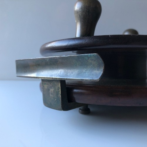 A W Gamage Ltd, Holborn E.C. Walnut & Brass Boat Fishing Reel - Picture 5 of 24