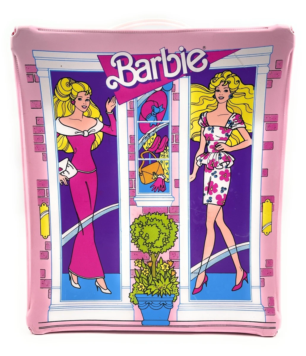 Barbie Fashion & doll Carry Case box Vintage 80s 1988 Pink BL19 empty