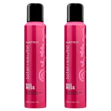 Matrix Total Results Miss Mess Dry Finishing Spray 2 Pack 4.8 oz each Hair Spray