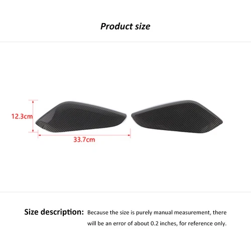 Interior Gear Shift Side Panel Trim Cover For Chevrolet Camaro 2016+Carbon Fiber - Picture 4 of 8
