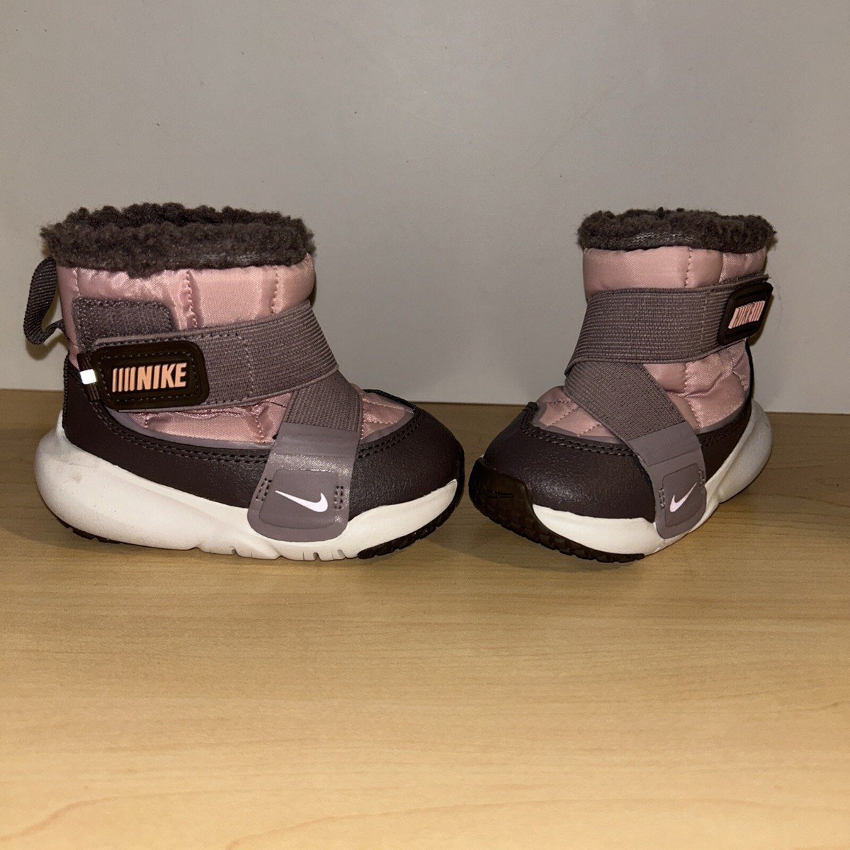 Nike Girls Pink Glaze Flex Advance Snow Boots DD0303-600 Size 5C
