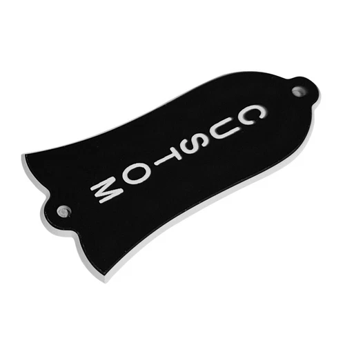 Parts For US Gibson Les Paul 'Custom' TRUSS ROD COVER PLATE , 2Ply Black