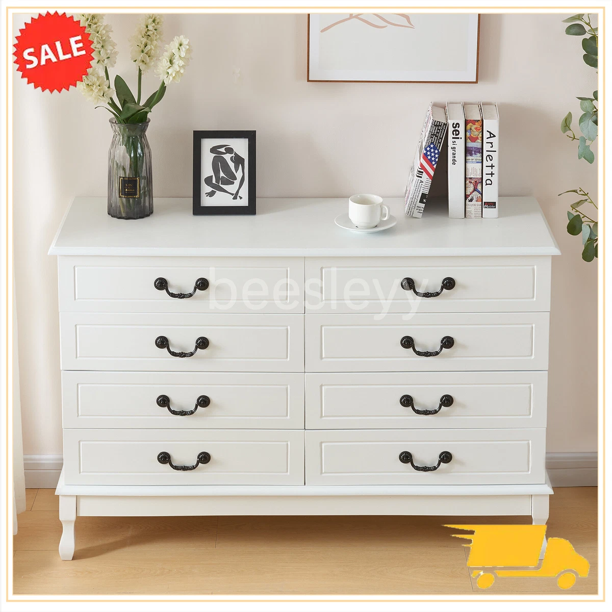 8 inch online wide end table