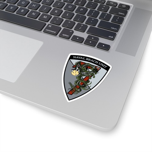 Naval Beach Unit 7 v2 Shield (U.S. Navy) STICKER Vinyl Kiss-Cut Decal - Picture 9 of 25