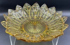 VINTAGE FEDERAL GLASS PETAL YELLOW SALAD BOWL