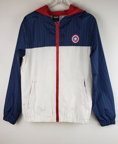 MARVEL Captain America Wind Breaker Jacket Sz. Small - Picture 2 of 5