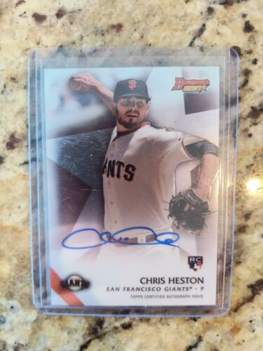 2015 BOWMANS BEST CHRIS HESTON CERTIFIED AUTO AUTOGRAPH PROSPECT CARD #B15-CH