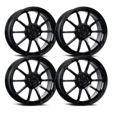 Set Of 4 18 Inch Gloss Black Alloy Wheel Rim Kit For 2016-2019 Lexus Is300 Nylx