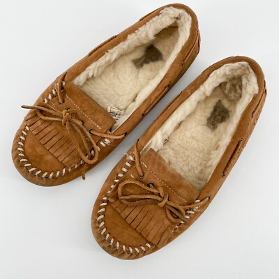 UGG アグ MANDIE マンディ モカシン ブラウン UGG MANDIEUGG Mandie Moccasin Slippers Chestnut Brown Suede 5 | eBay