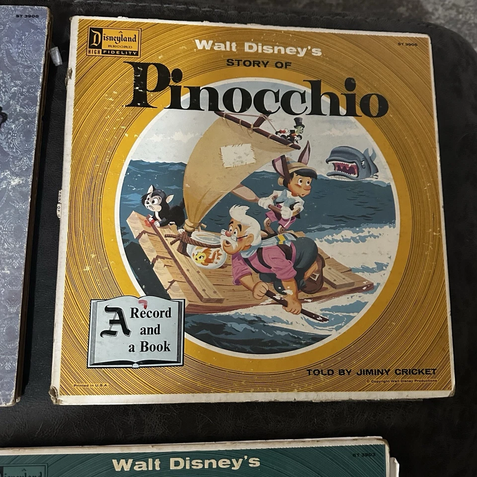 Álbumes de vinilo LP ilustrados clásicos de Walt Disney de los años 60 con libros dentro de colección Foto 4 de 4