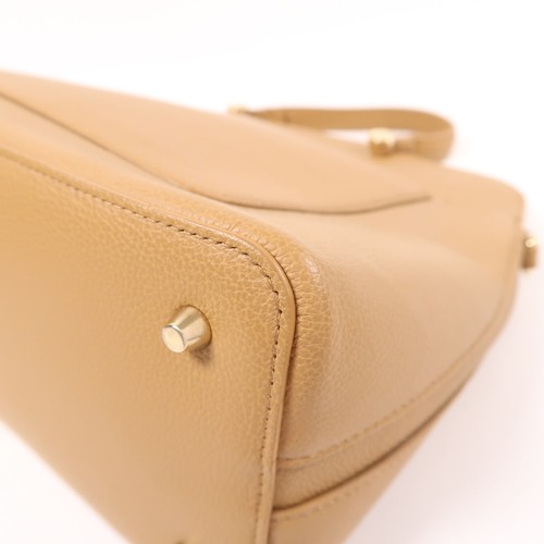 Furla GHW 2 Way Shoulder Bag Calfskin Leather Brown - Picture 8 of 14