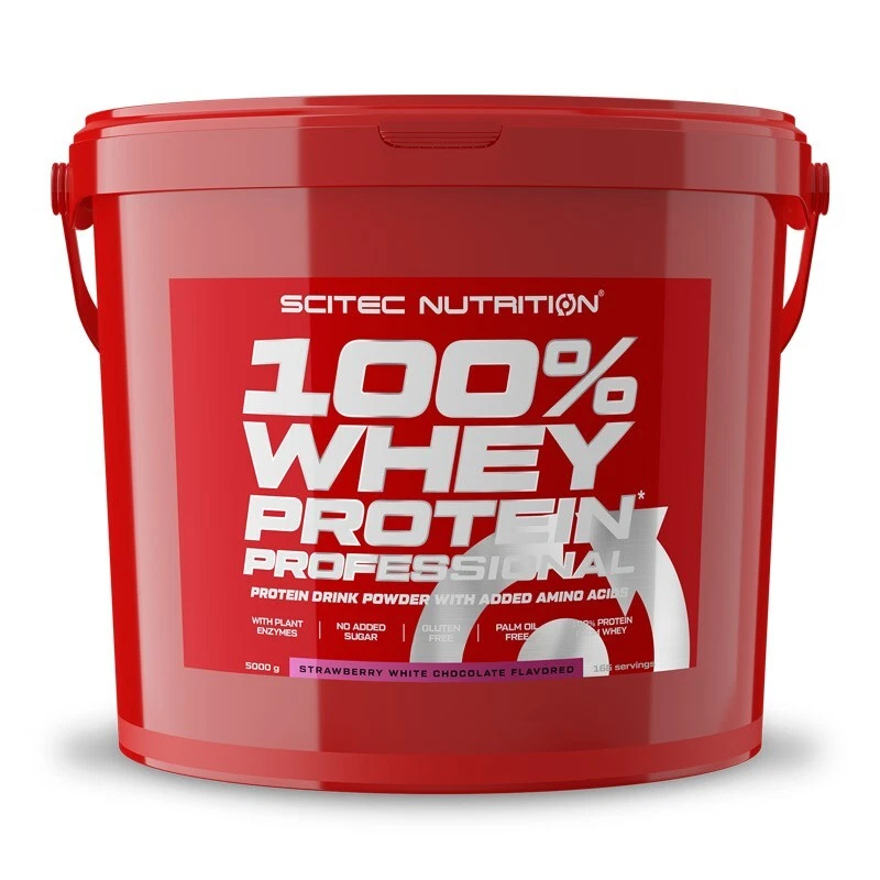 Scitec Nutrition 100% Whey Protein Professional 5000g BCAAs (24,98€/Kg)