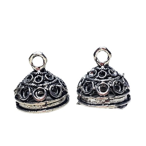 Loop Bead Caps Tassel End Cap Round Cord Charm 14-18mm 2ct - Picture 26 of 33
