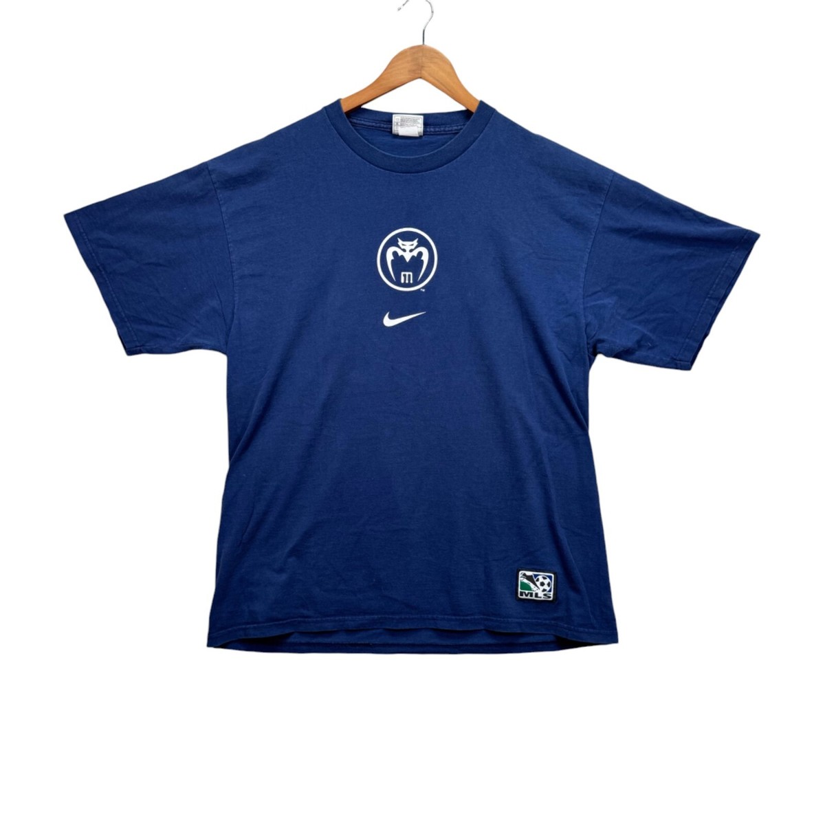 MLS NIKE ナイキ ストライプ タンパベイ ミューティニー　ユニフォーム MLS Nike Men's Tampa Bay Mutiny Soccer Jersey Sz M Dark Blue