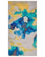 Teppich Rechteckig Bunt Modern 80 X 150 Cm Kurzflor Designteppich Ceyhan