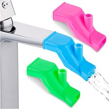 Flexible Silicone Faucet Extender for Kids   Easy Installation  Colorful Design