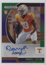 2020 Prizm Draft Picks Rookies Purple & Green /199 Darrell Taylor #298 Auto i6j