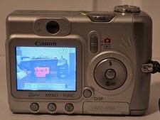 Canon PowerShot A520 4.0MP Digital Camera Silver Tested Working 128MB SD Card