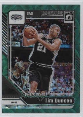 2024 Donruss Optic Legends International Green Prizm 16/25 Tim Duncan HOF 13d7