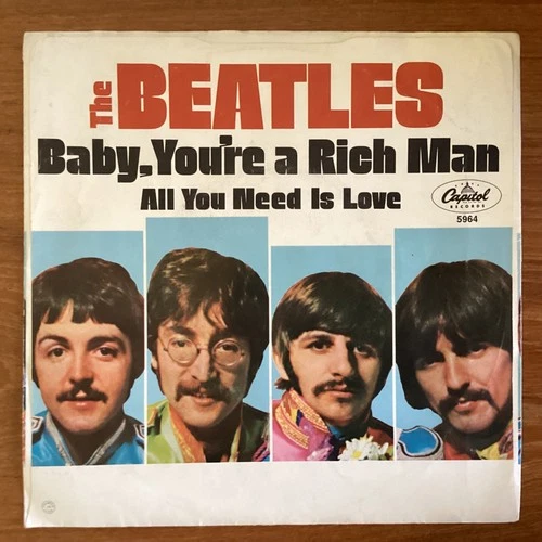 The Beatles All You Need Is Love Capitol 5964 45 rpm 7” PS West C Picture Sleeve